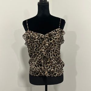 Warehouse animal print top